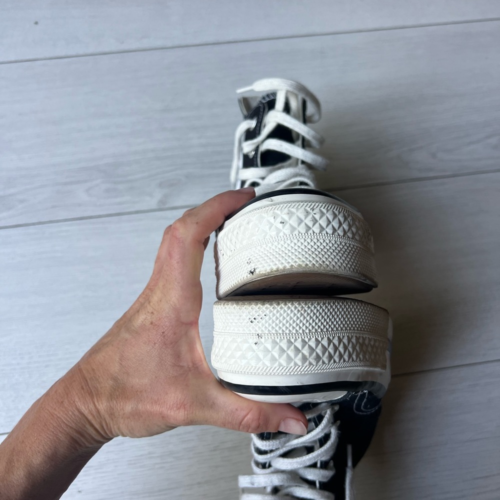 Converse Chuck 7 Plus Black Platform High-Tops Size Women 8 - Picture 7 of 12